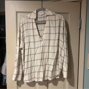 Vince Cream and Black Shirt